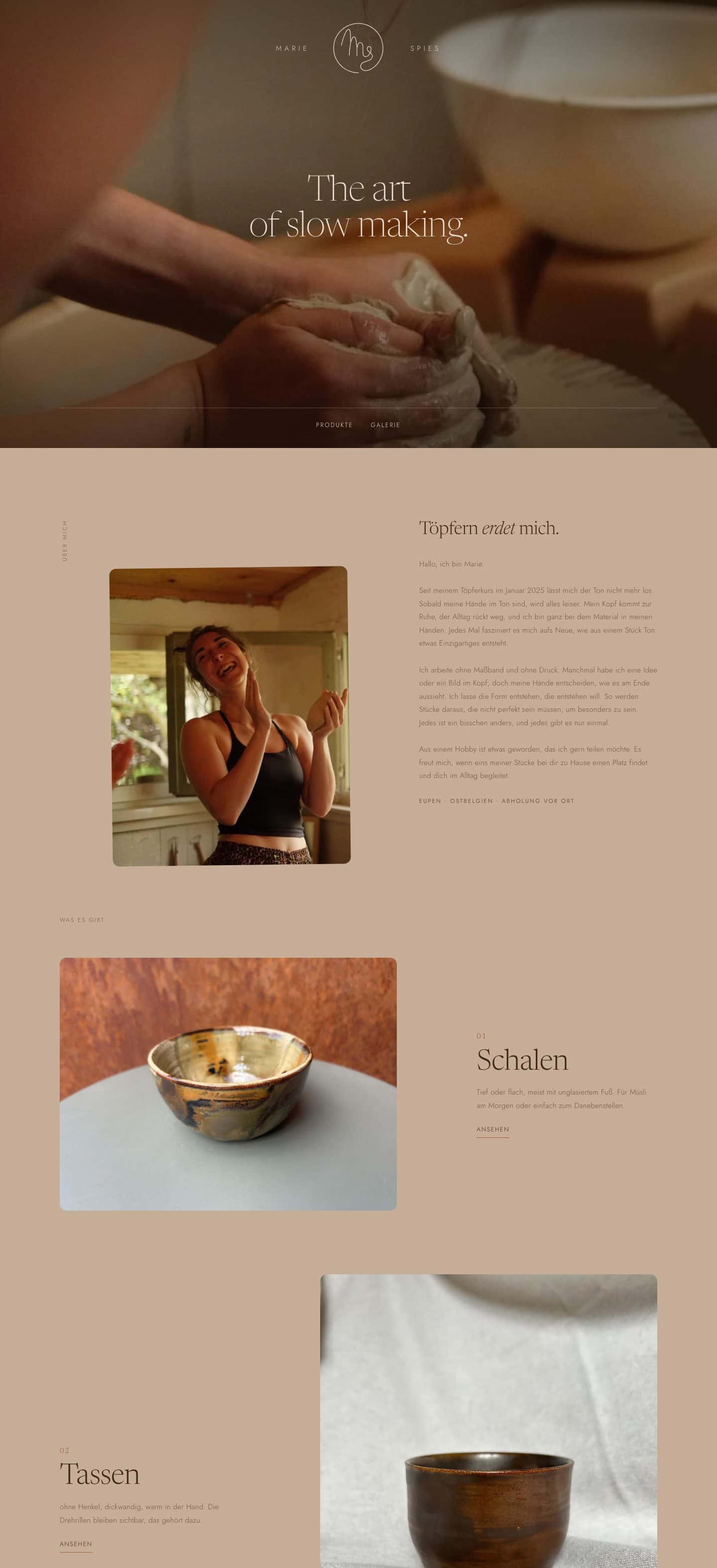 Marie Ceramics, am Rechner
