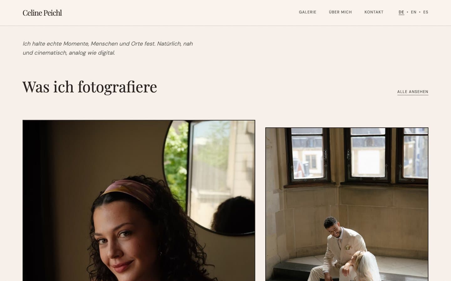 Celine Peichl, desktop view