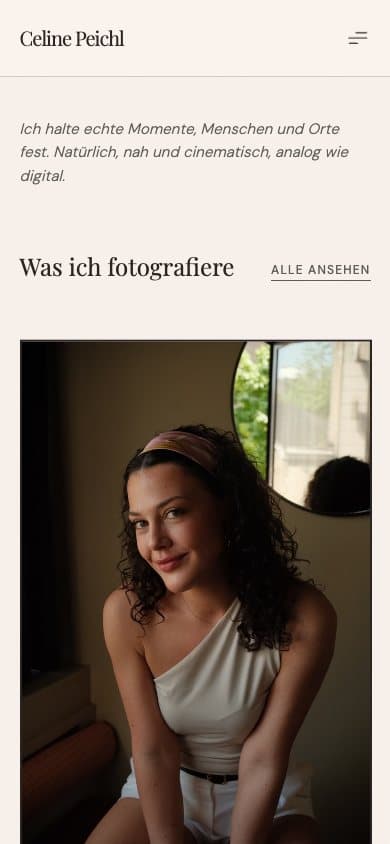 Celine Peichl, on mobile